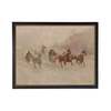 Antique Curiosities Riding in the Snow Framed Art Print - Thumbnail 1
