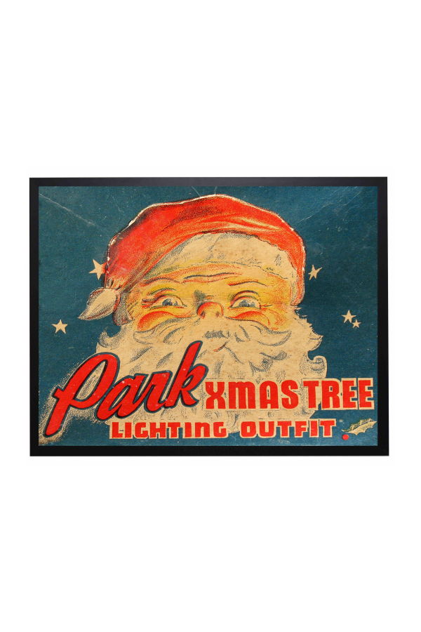Antique Curiosities Santa Lighting Outfit Christmas Poster