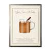 Antique Curiosities Watercolor Apple Cider Hot Toddy Cocktail and Recipe Print - Thumbnail 1