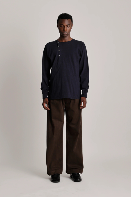 Taiga Takahashi Henry Neck Shirt - Ivory | Garmentory