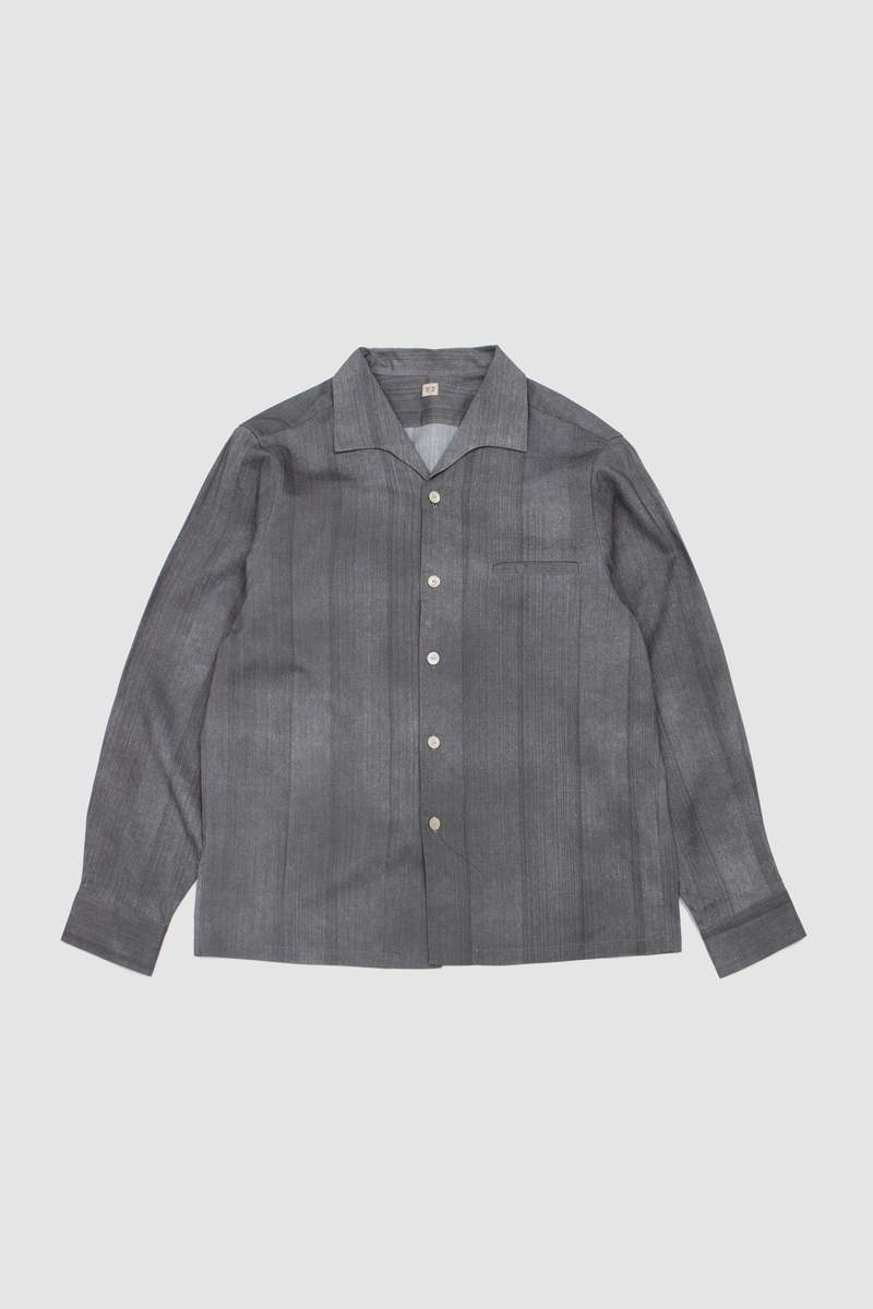 Taiga Takahashi Lot 108. 50S Italian Collar Shirt Hand Drawn Sumi Shirt