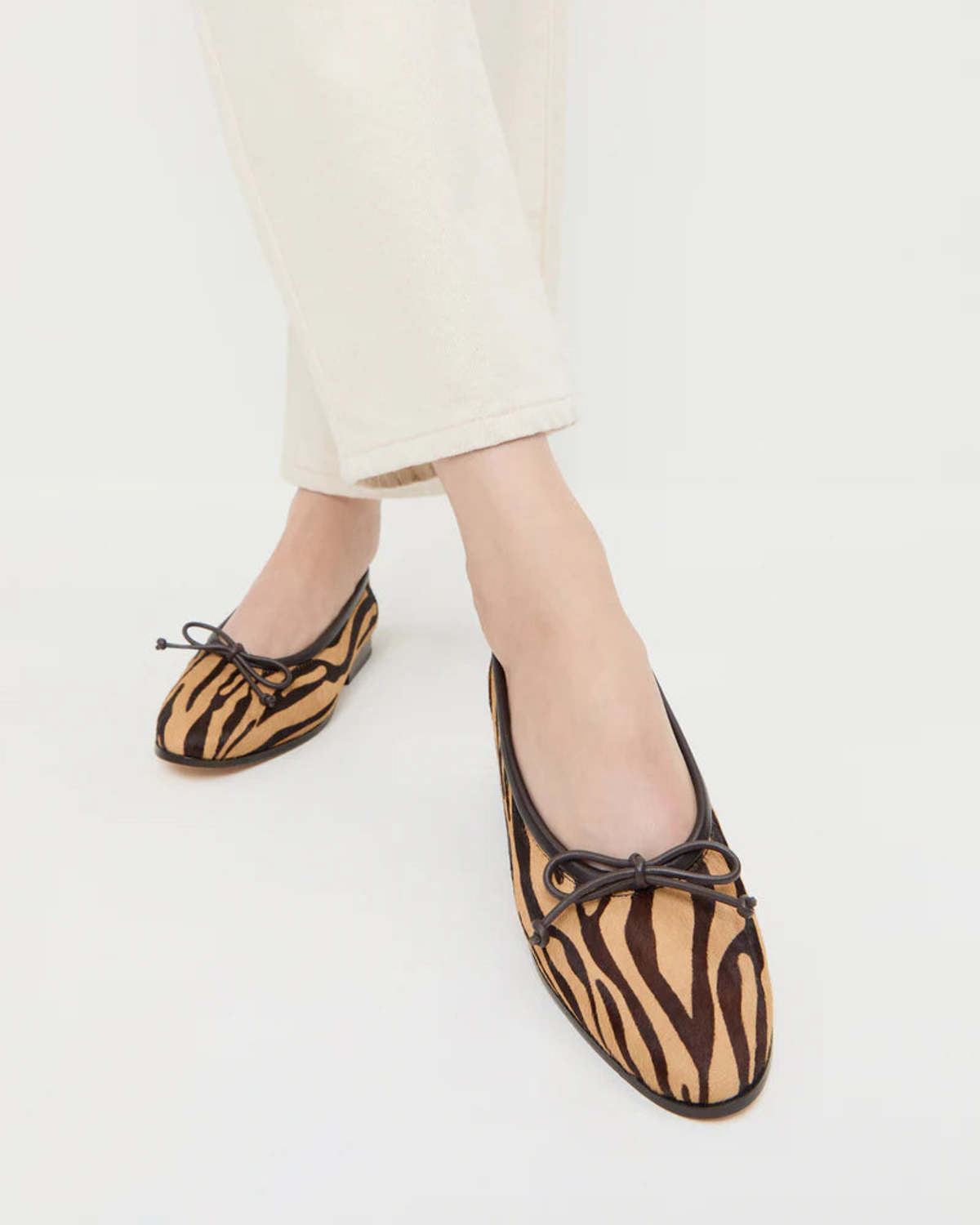 Loeffler Randall Noelle Ballet Flat - Zebra - Image 2 of 4