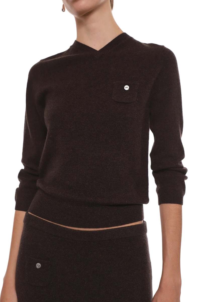Sandy Liang Bisky Sweater - Brown