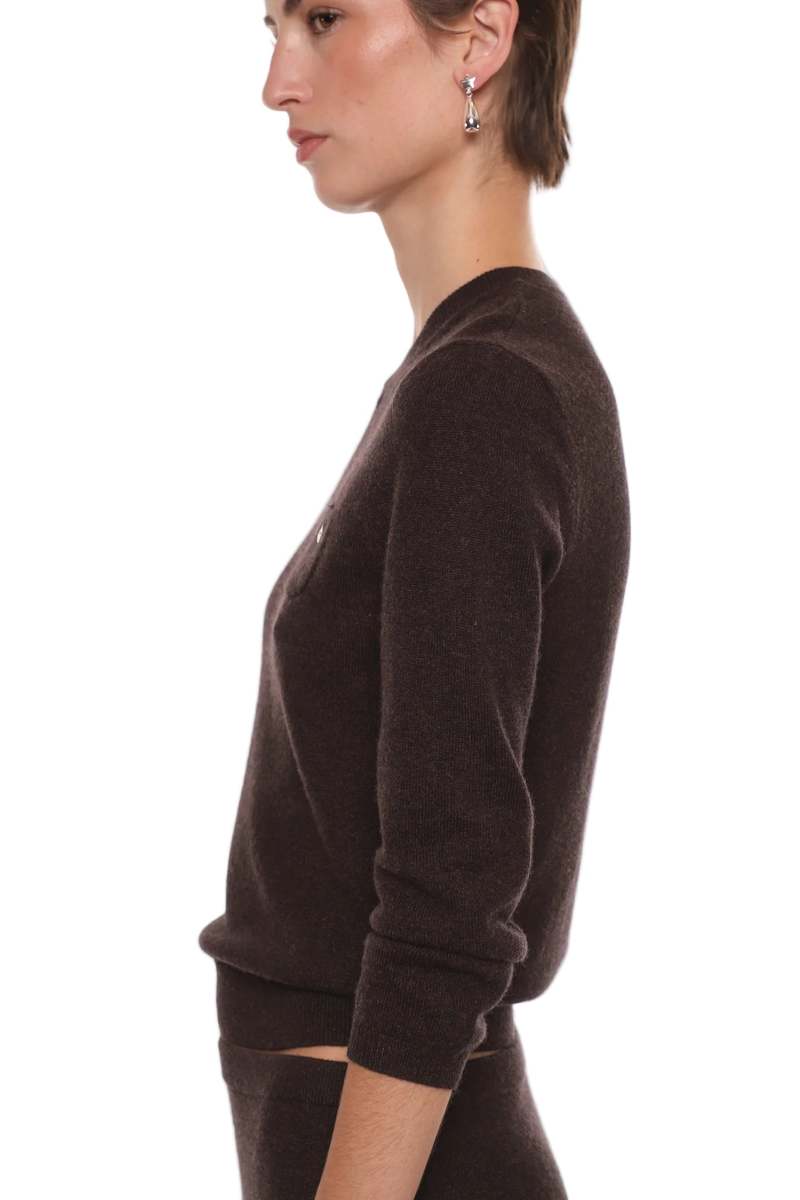 Sandy Liang Bisky Sweater - Brown