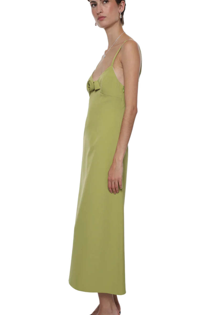 Sandy Liang Pilton Dress - Chartreuse