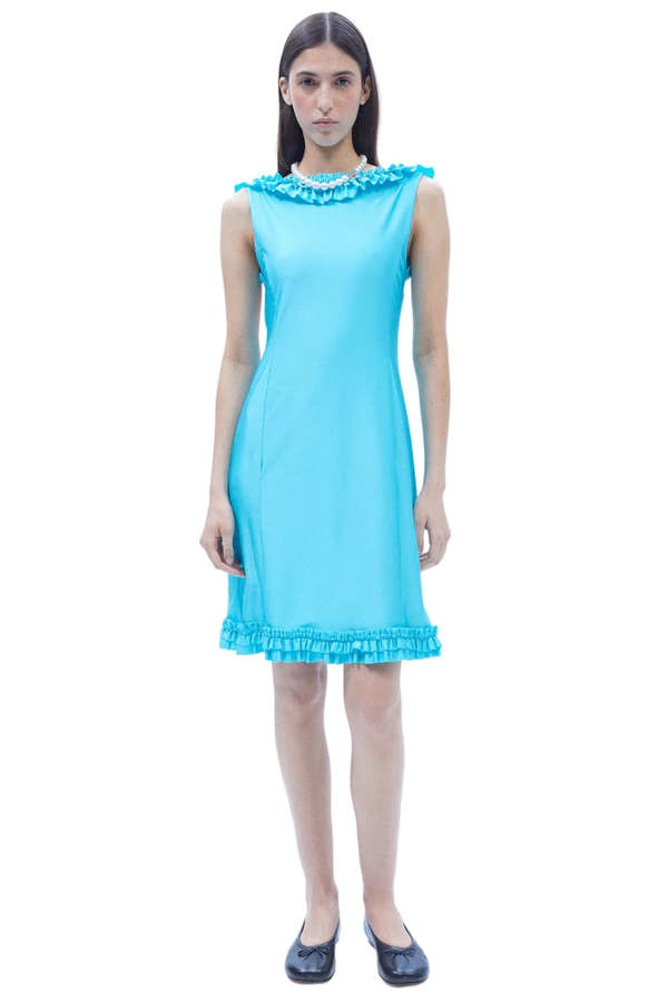 Sandy Liang Prim Dress - Aqua Sandy Liang Prim Dress - Aqua