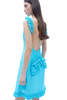 Sandy Liang Prim Dress - Aqua - Thumbnail 3