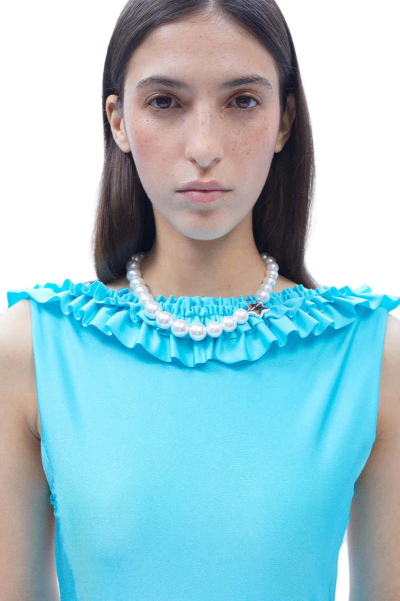 Sandy Liang Prim Dress - Aqua