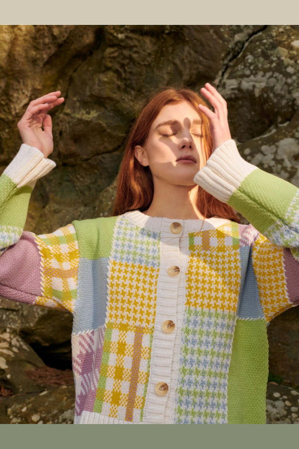 Gigi Knitwear Patchwork Cardigan