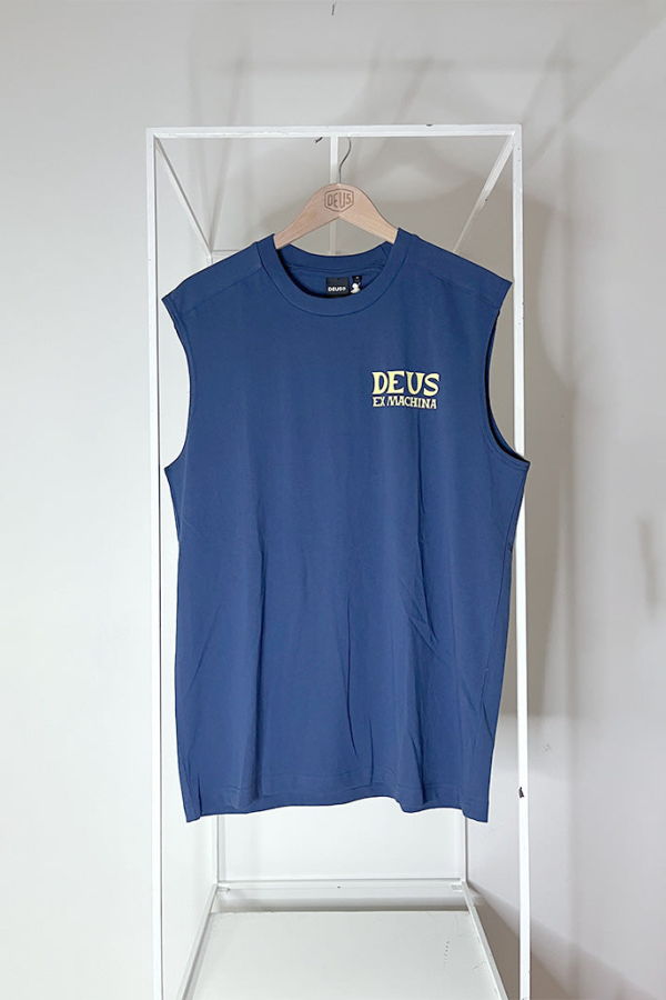 Deus Ex Machina Chinook Muscle Top - Mechanic Blue