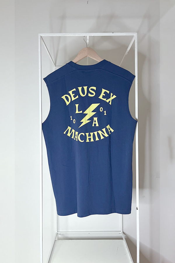 Deus Ex Machina Chinook Muscle Top - Mechanic Blue