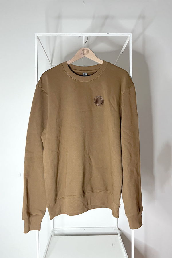 Deus Ex Machina Pill Logo Crew - Bronze Brown