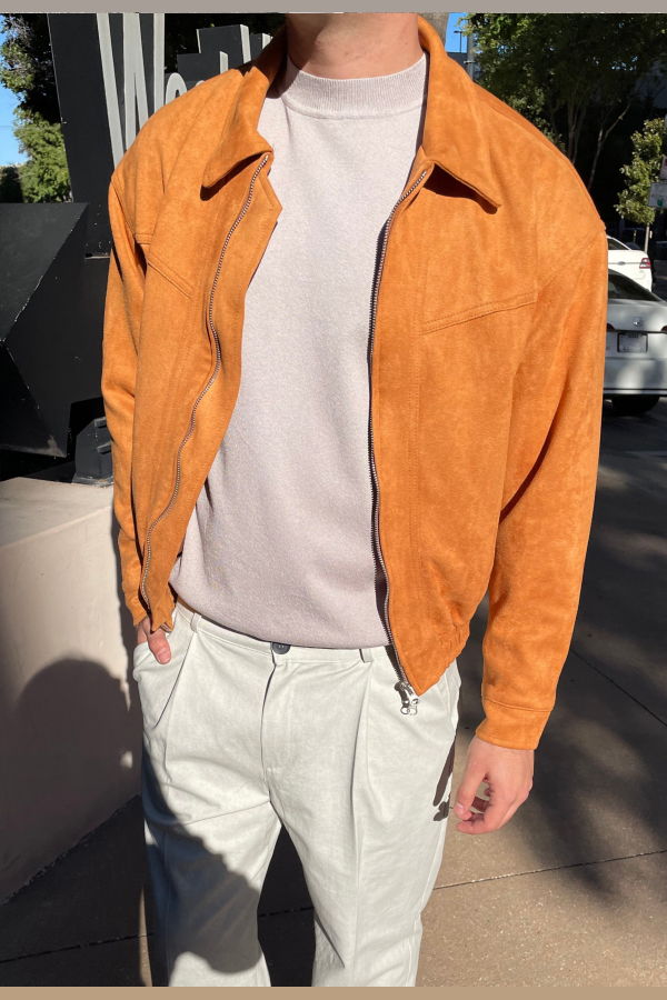 The NKC Store Suede Bomber Jacket