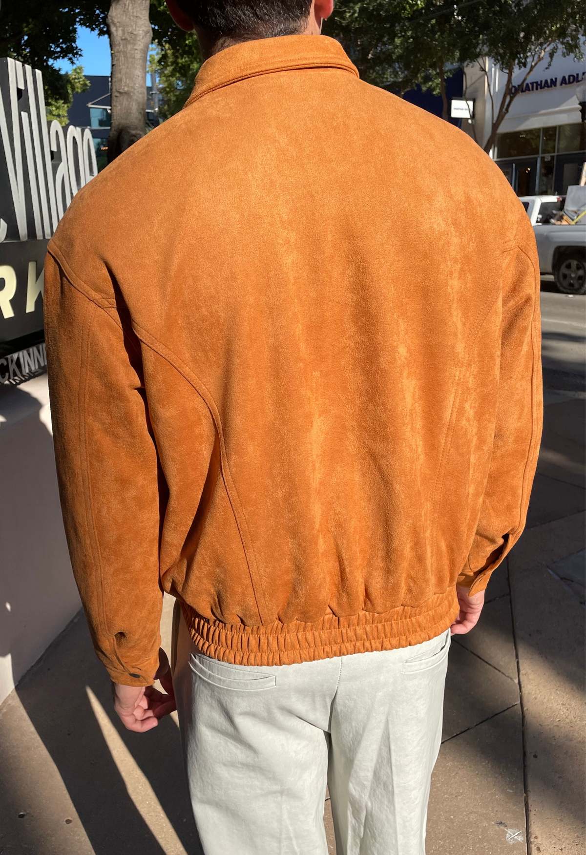 The NKC Store Suede Bomber Jacket - Image 4 of 4