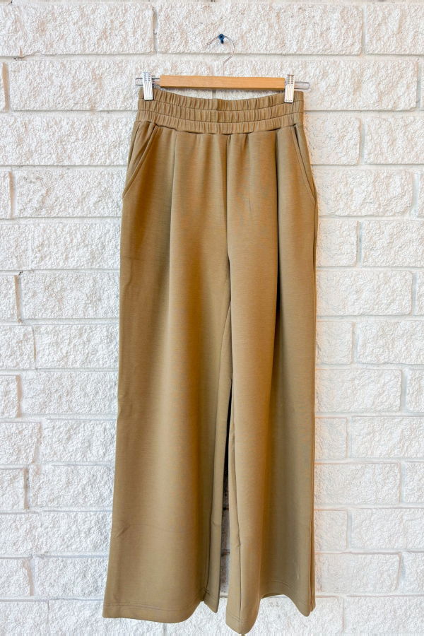 Varley The Extra Wide Leg Pant 29.5" - Military Olive