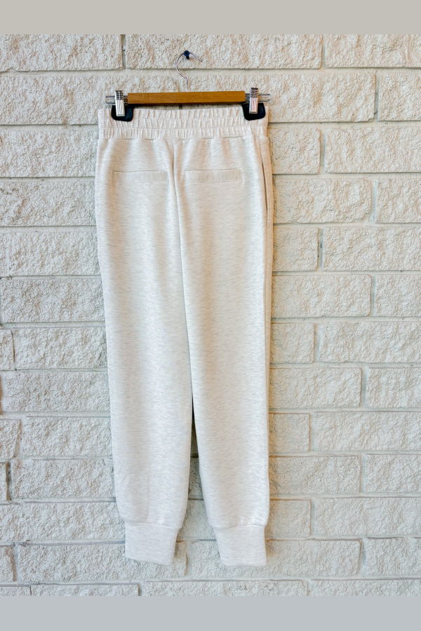 Varley The Slim Cuff Pant 27.5" - Ivory Marl