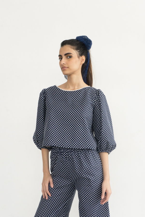 Rightful Owner Polka Dot PJ Set Pajama Set