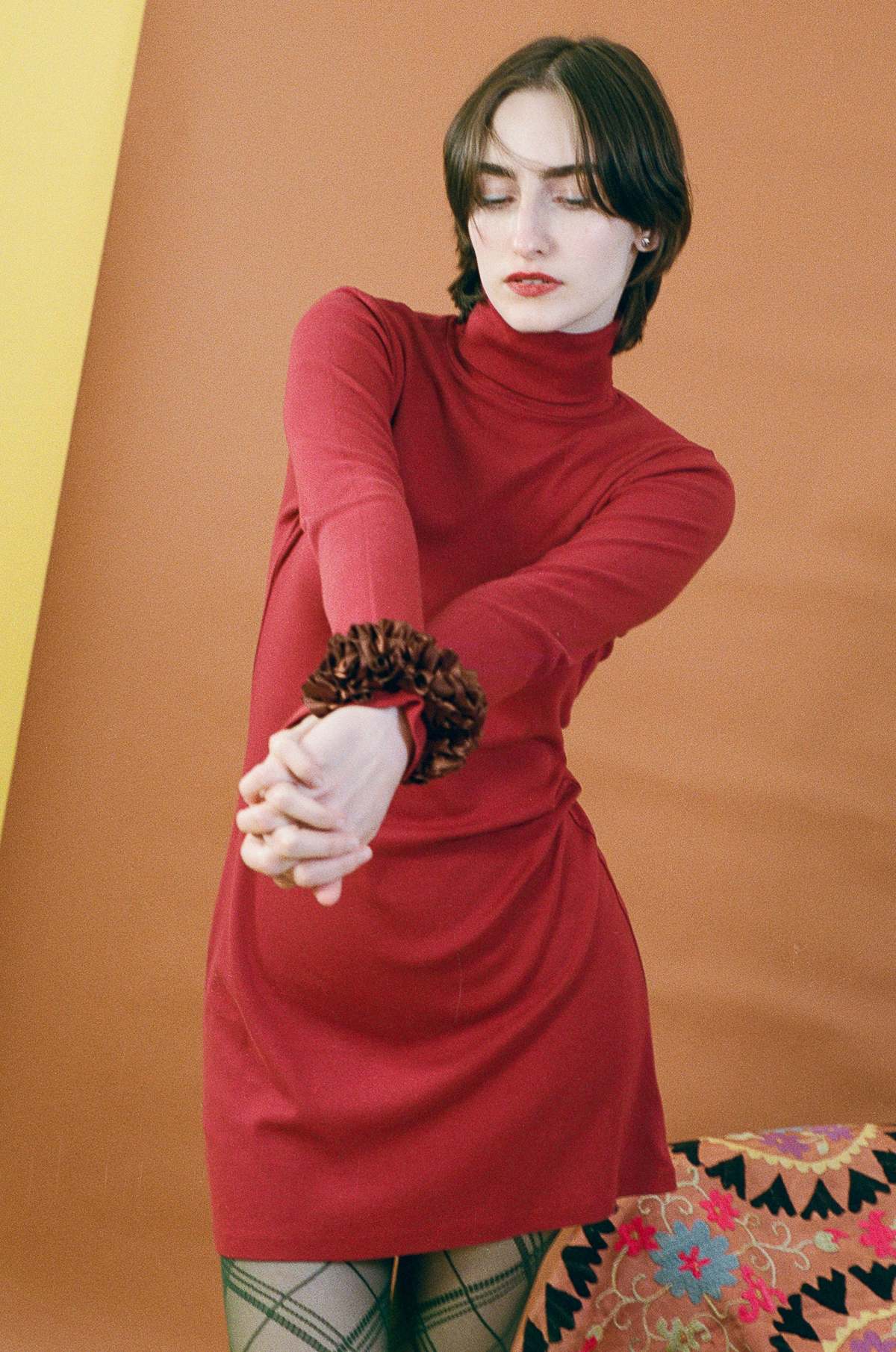 Gil Rodriguez Long Sleeve Turtleneck Bellevue Dress - Image 2 of 7