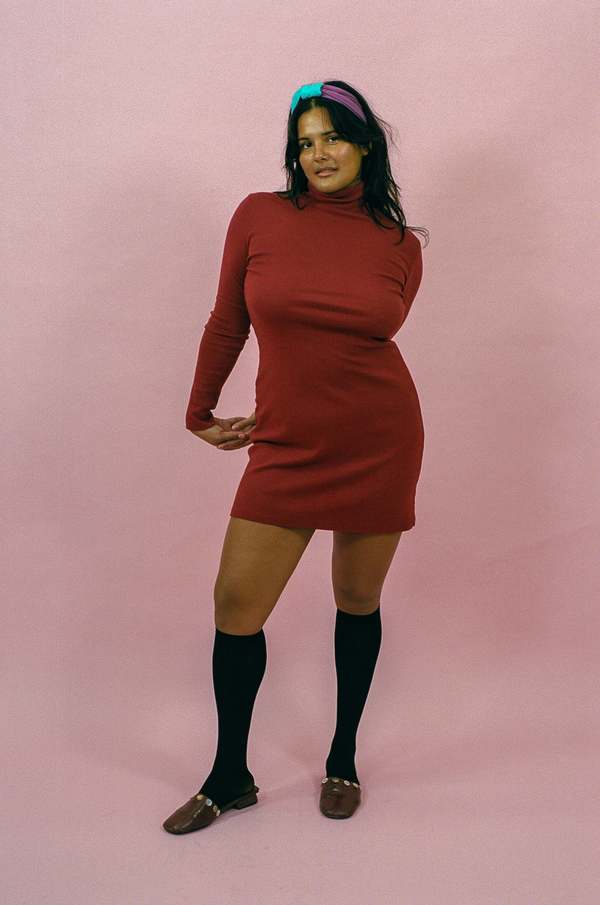 Gil Rodriguez Long Sleeve Turtleneck Bellevue Dress