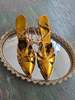 Shiaparelli Art Deco Golden Heels - Thumbnail 1
