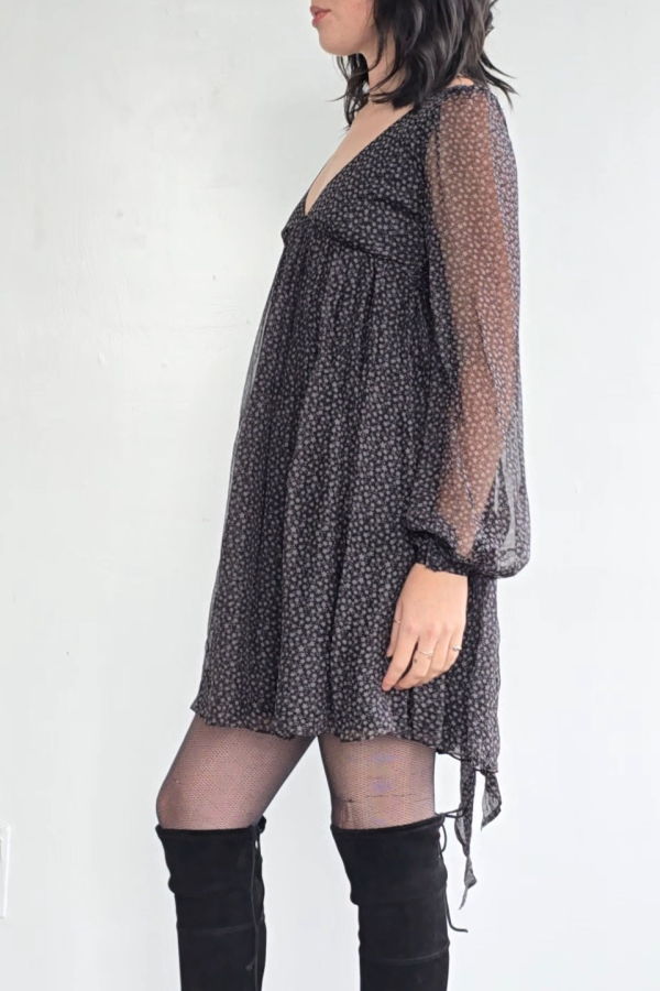 Jill Stuart Silk Stars Babydoll Dress