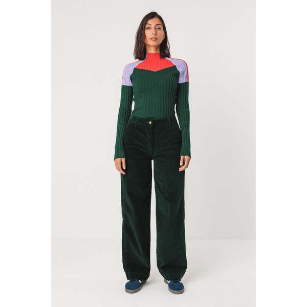 SKFK Dark Green Corduroy Pants