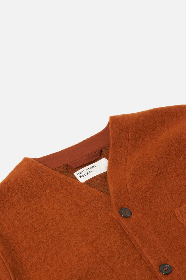 Universal Works Cardigan Wool Fleece Cardigan