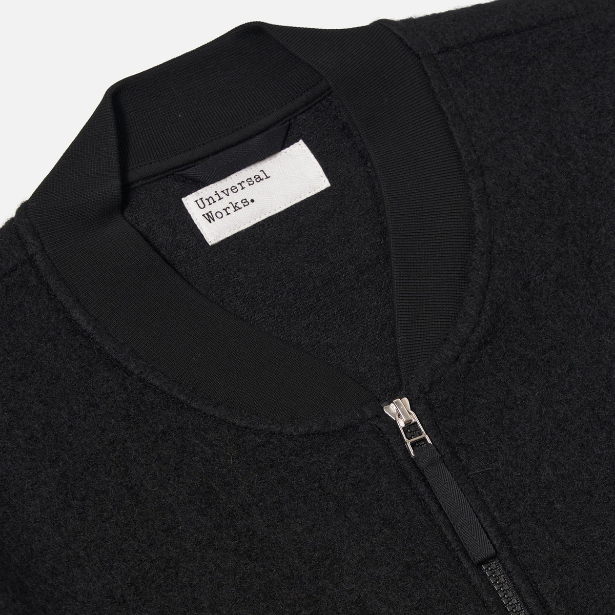 Universal Works Zip Bomber Wool Fleece Jacket - Image 2 of 3
