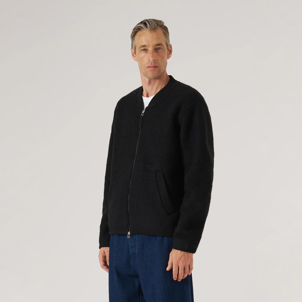 Universal Works Zip Bomber Wool Fleece Jacket