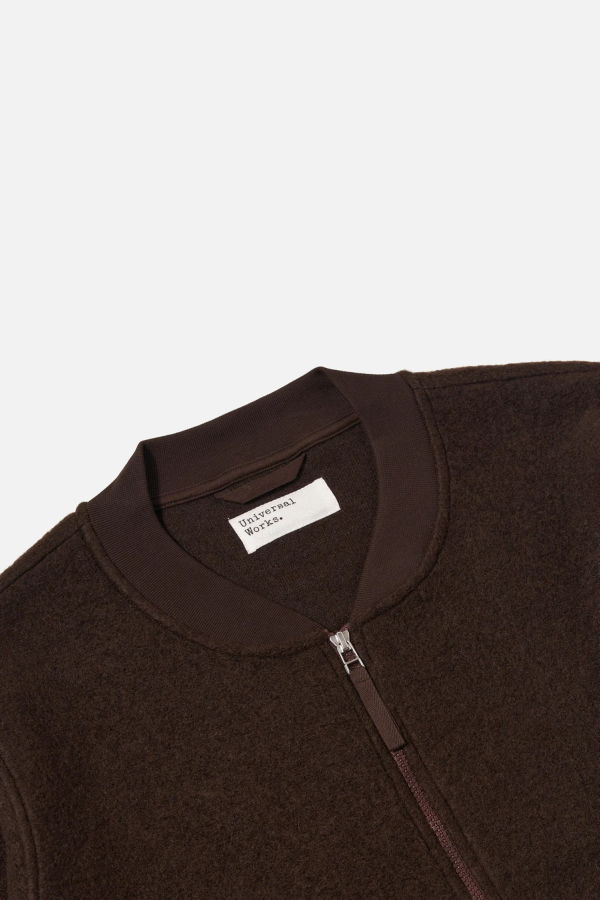 Universal Works Zip Bomber Wool Fleece Jacket