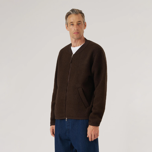 Universal Works Zip Bomber Wool Fleece Jacket