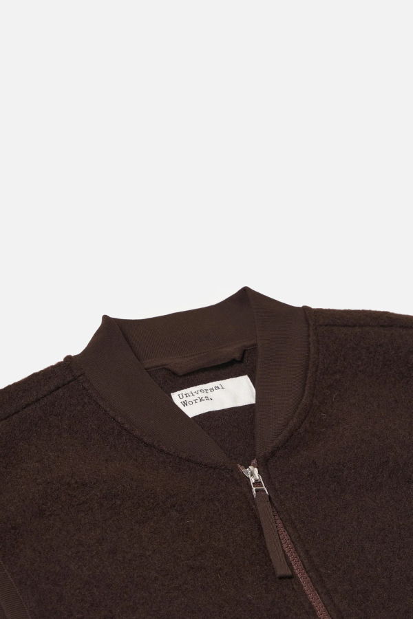 Universal Works Zip Waistcoat Wool Fleece