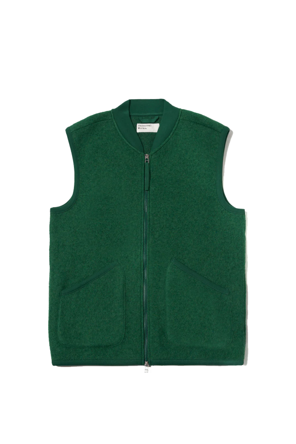 Universal Works Zip Waistcoat Wool Fleece Waistcoat