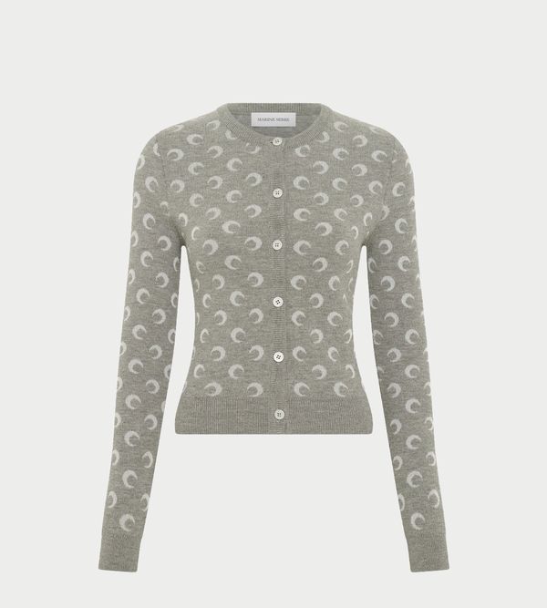 MARINE SERRE Moon Jacquard Cardigan