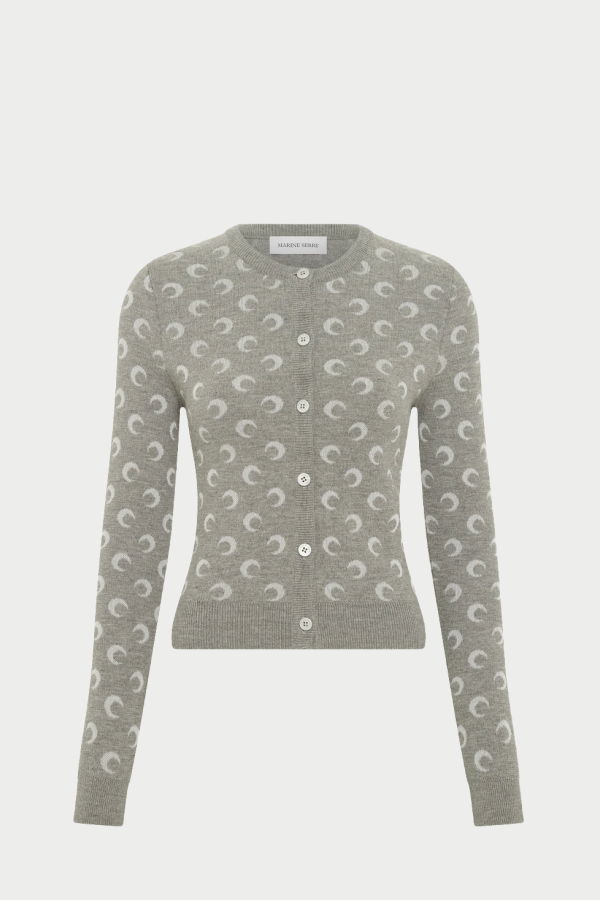 MARINE SERRE Moon Jacquard Cardigan