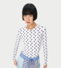 MARINE SERRE Moon Printed Second-skin Crewneck Top - Thumbnail 2
