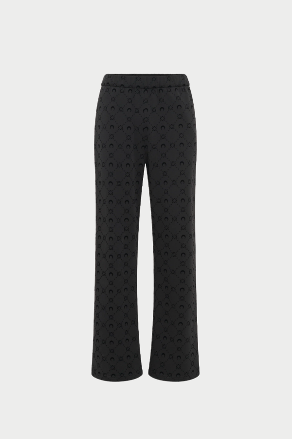 MARINE SERRE Moongram Flocked Fleece Sweatpants
