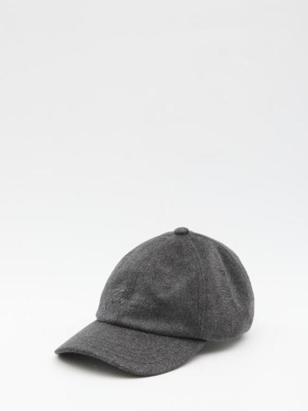 Jacquemus Baseball Cap - Dark Grey