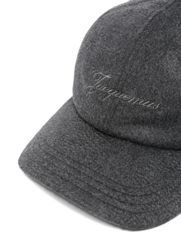 Jacquemus Baseball Cap - Dark Grey