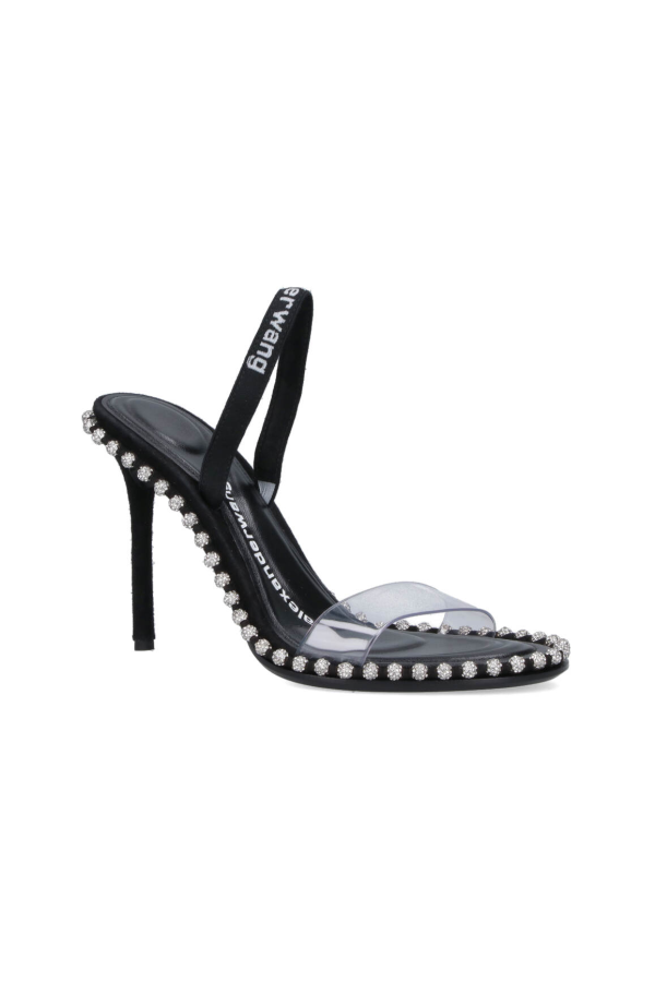 ALEXANDER WANG Nova Rhinestone Sandals - Black