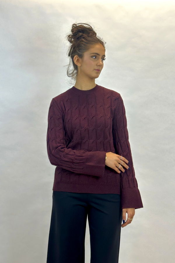 Max Mara Joice Cable Knit Top