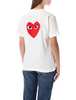 Comme des Garçons PLAY Double Heart T-shirt - White - Thumbnail 2