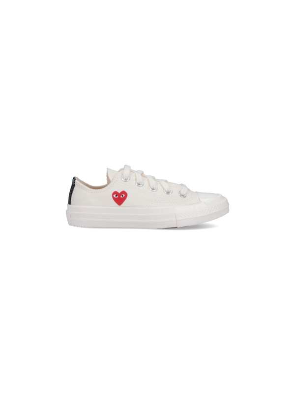 KIDS Comme des Garons PLAY Low Top Chuck 70 Sneakers - Beige
