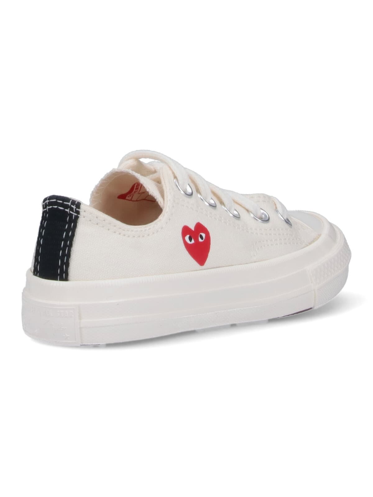 KIDS Comme des Garçons PLAY Low Top Chuck 70 Sneakers - Beige - Image 4 of 5