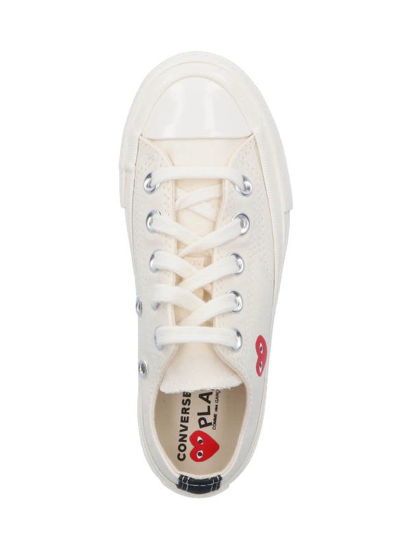 KIDS Comme des Garons PLAY Low Top Chuck 70 Sneakers - Beige