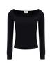 Alexander McQueen Square Neckline Top - Black - Thumbnail 1