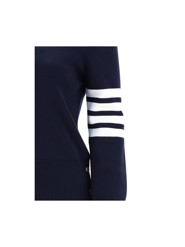 Thom Browne Cotton Jersey Top - Navy