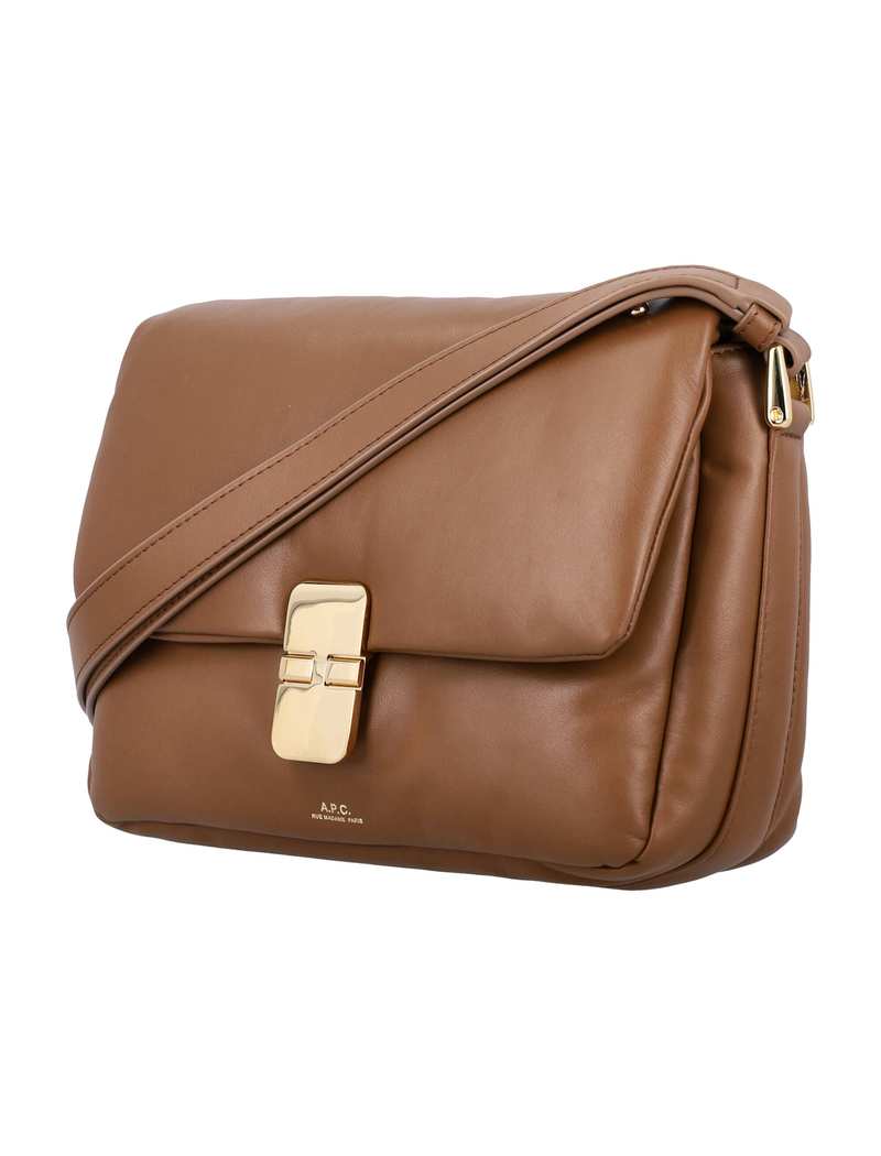 A.P.C. Grace Soft Leather Bag - Shoulder Bag - Caramel