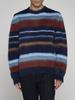 Etro Striped Mohair-blend Sweater - Blu - Thumbnail 3