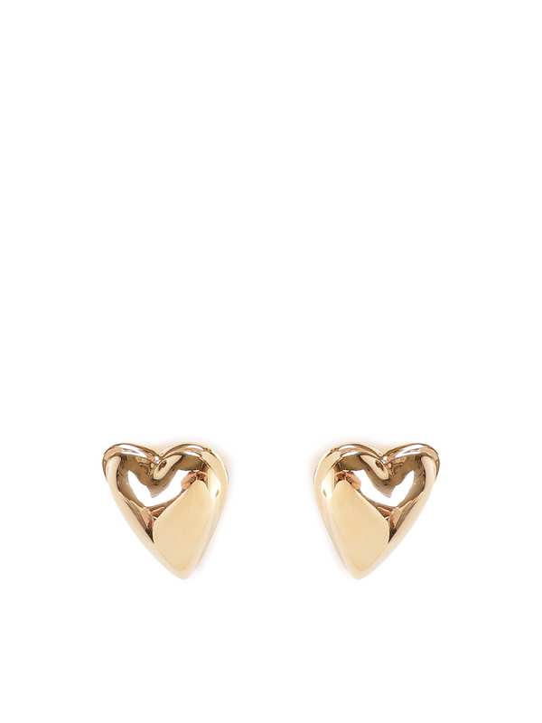 Alaia Hearts Earrings - Golden